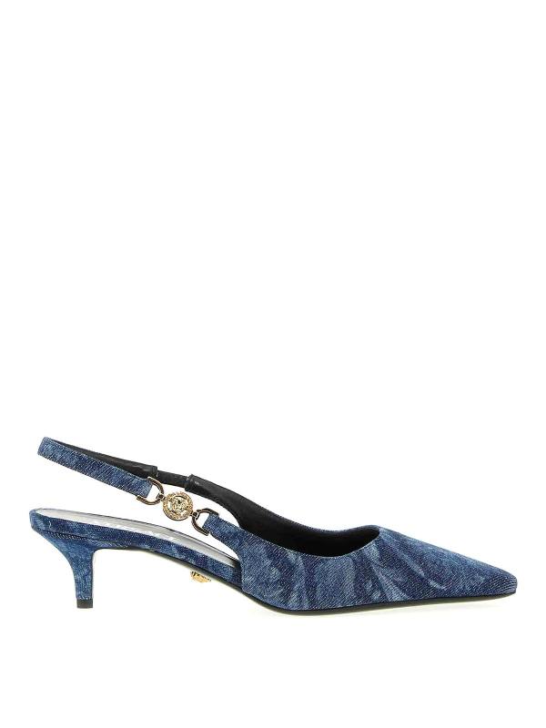 Versace Chaussures À Talon - Bleu