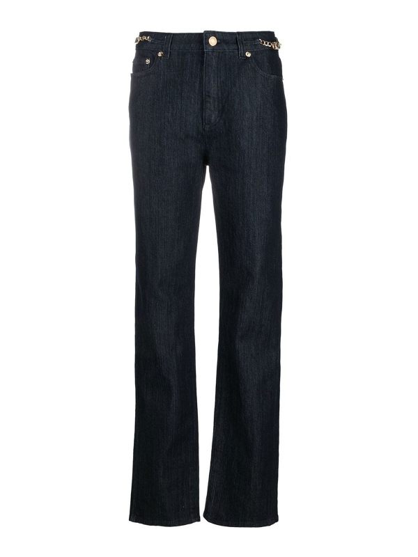 Michael Kors Jean Droit - Foncé Délavé