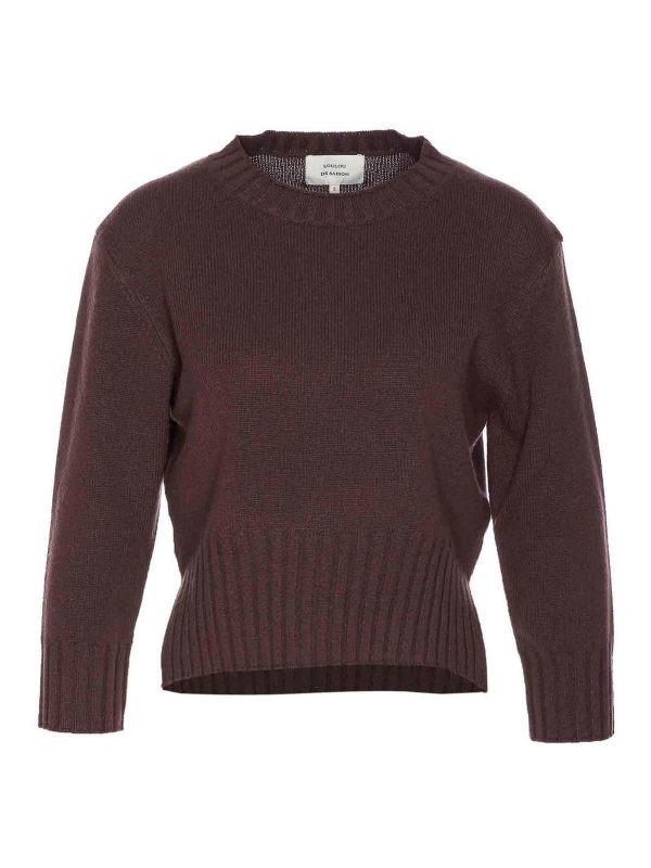 Loulou Studio Pull Col Rond - Marron