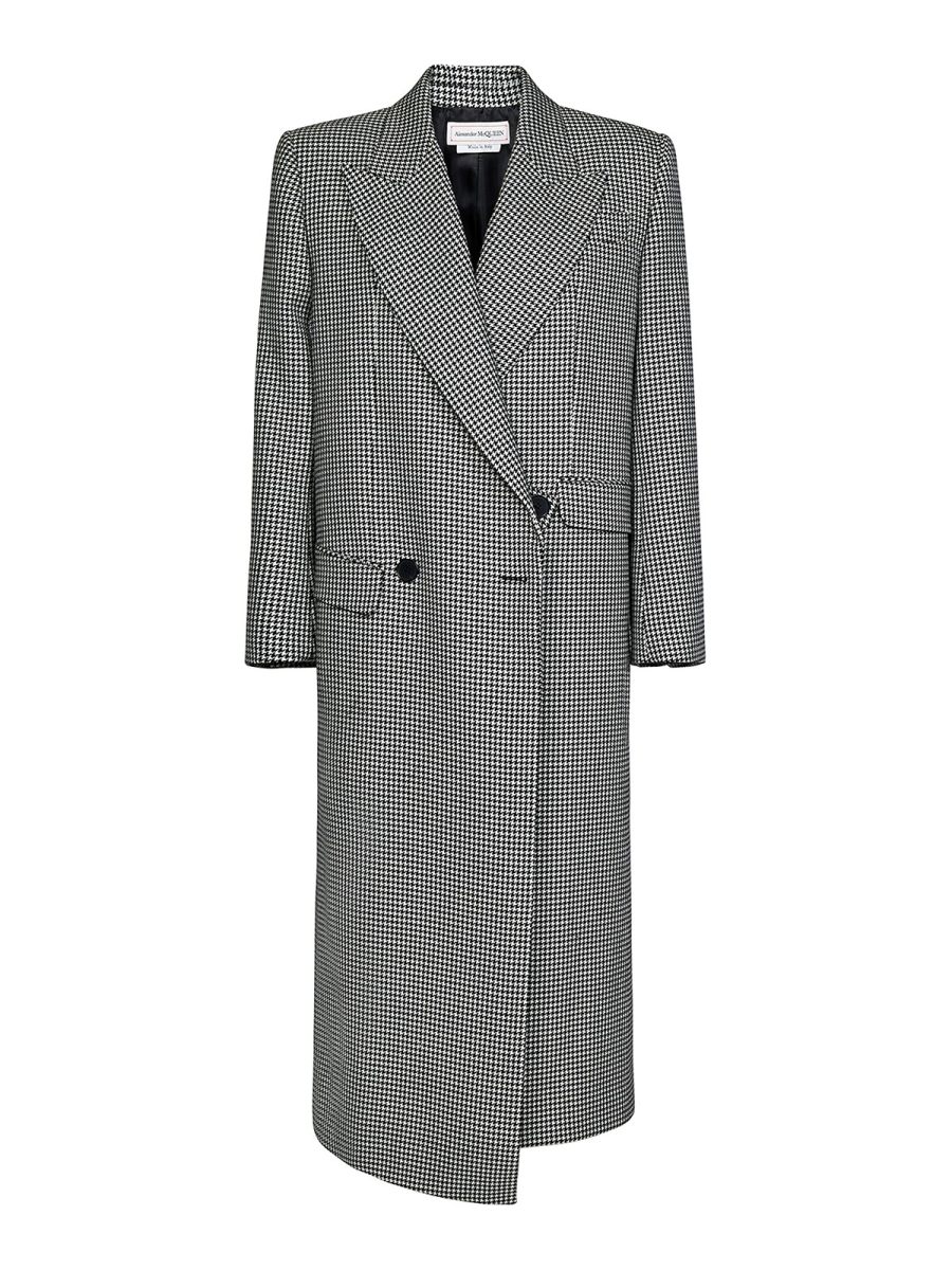 Alexander Mcqueen Manteau Long - Noir
