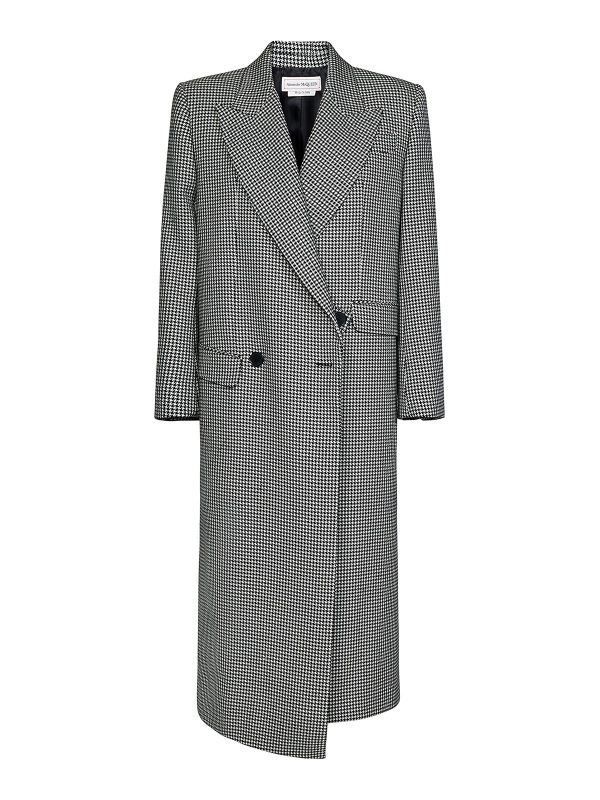 Alexander Mcqueen Manteau Long - Noir