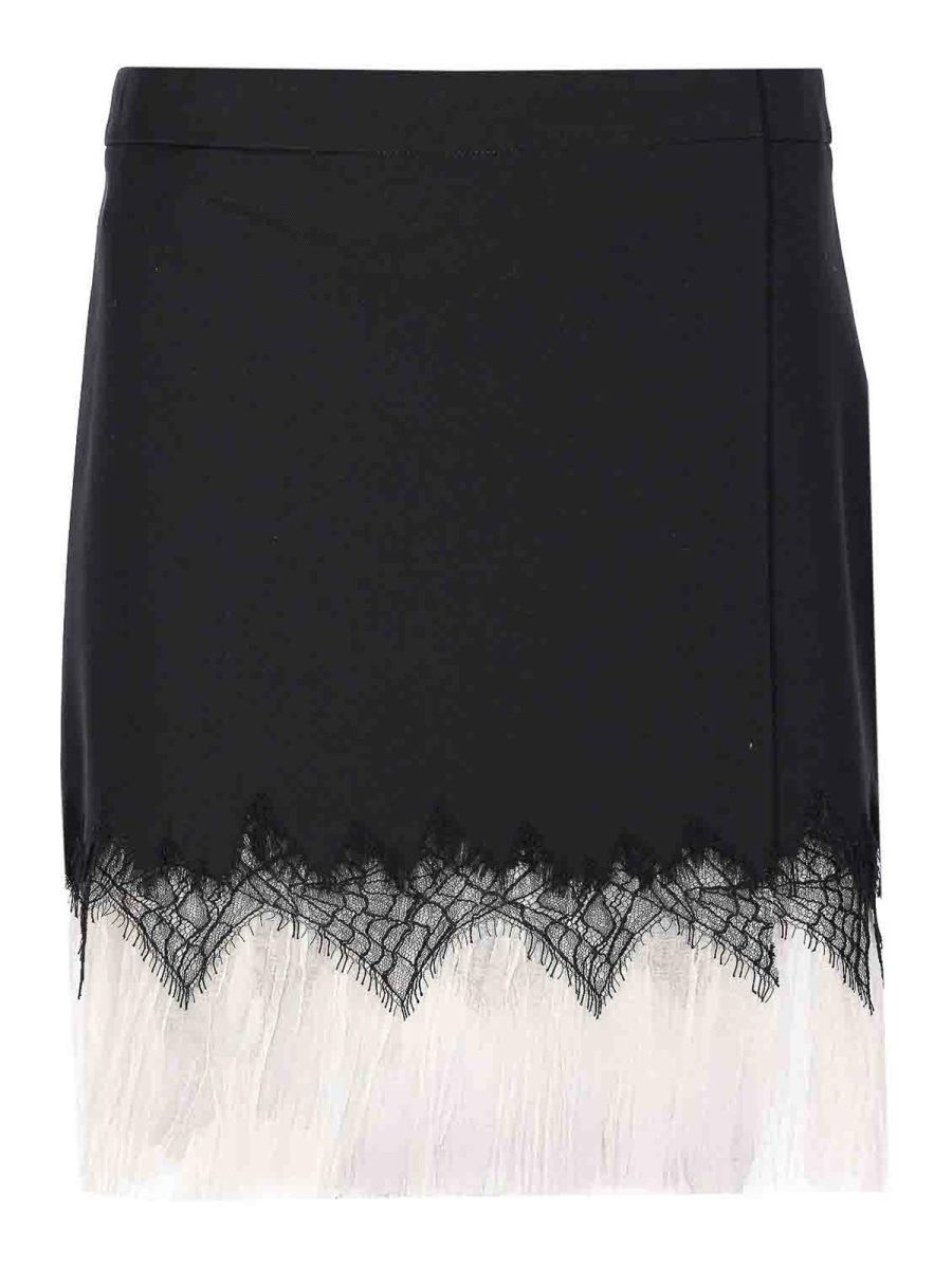 Alexander Mcqueen Jupe Midi - Noir
