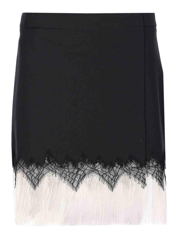 Alexander Mcqueen Jupe Midi - Noir