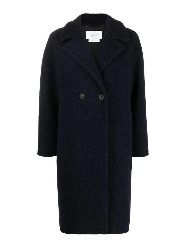Harris Wharf London Manteau Au Genou - Bleu