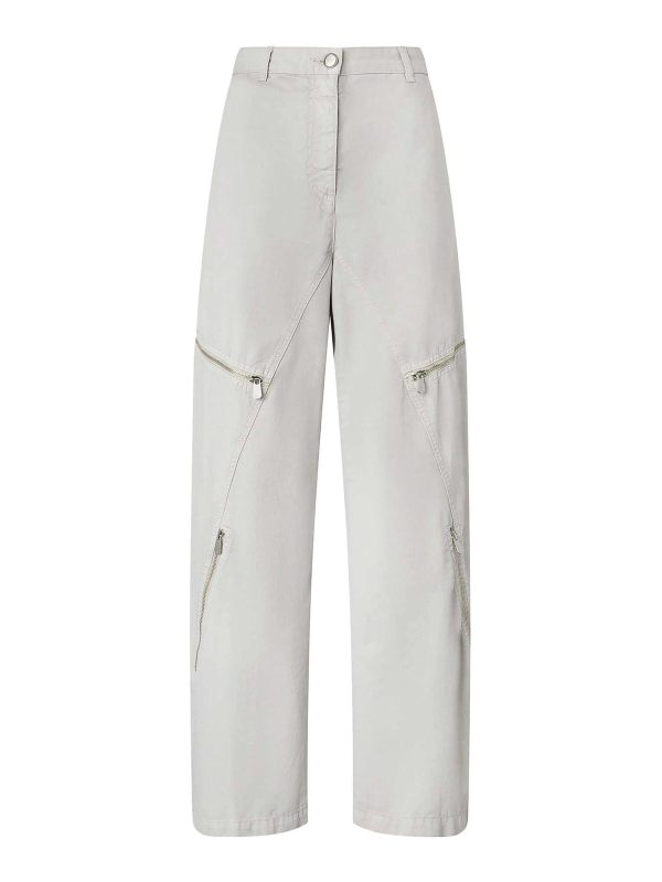 Pinko Pantalons Décontractés - Gris Clair