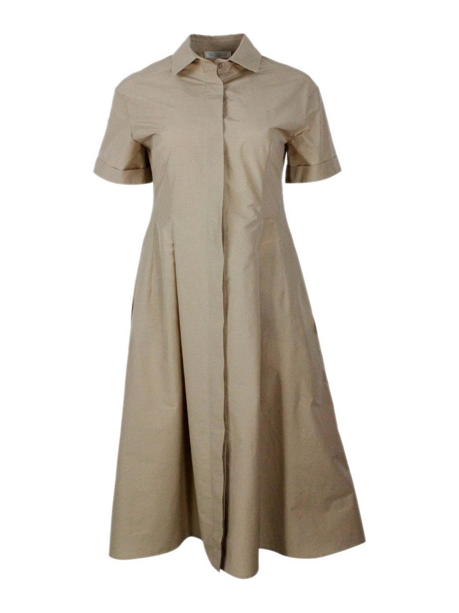 Antonelli Firenze Robe Au Genou - Beige