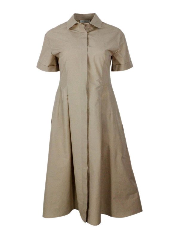 Antonelli Firenze Robe Au Genou - Beige