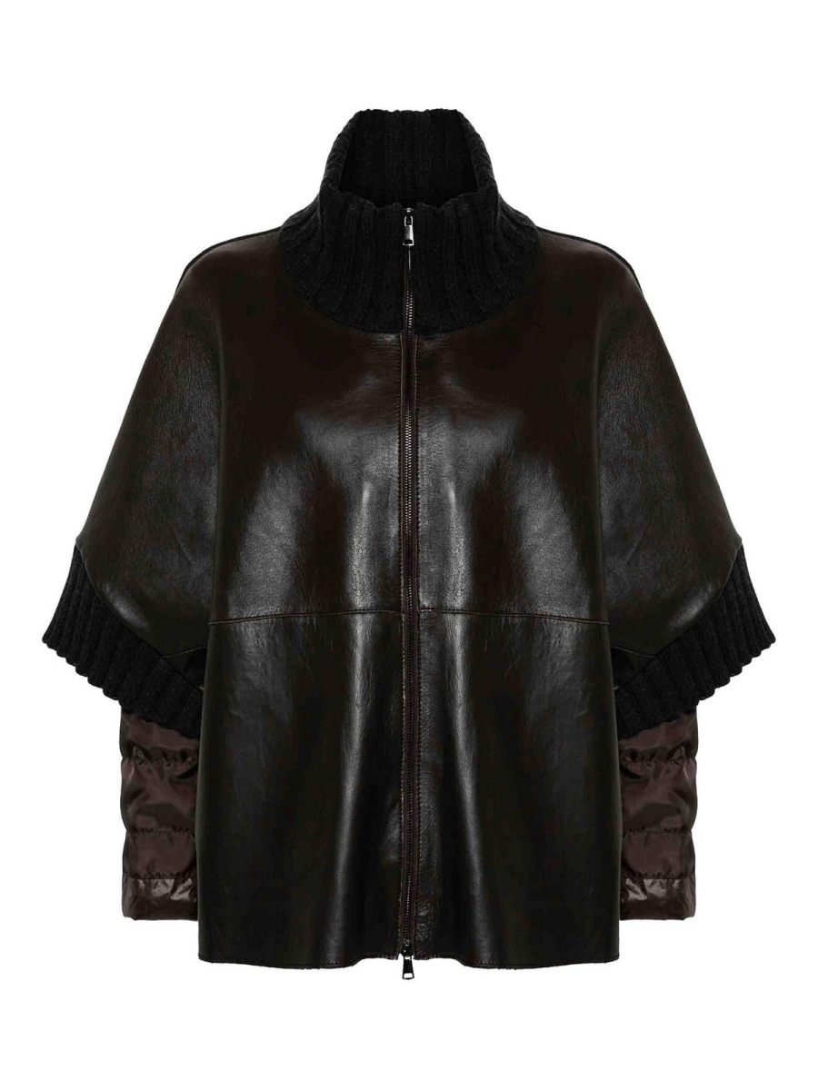 P. A.R. O.S. H. Blouson En Cuir - Marron