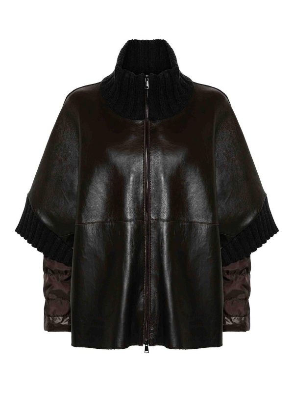 P. A.R. O.S. H. Blouson En Cuir - Marron