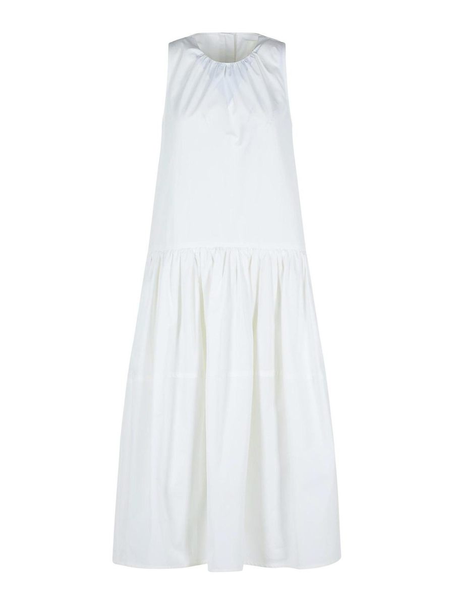 Jil Sander Robe Au Genou - Blanc
