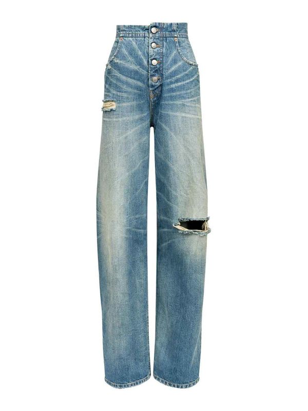 MM6 Maison Margiela Jean Droit - Bleu