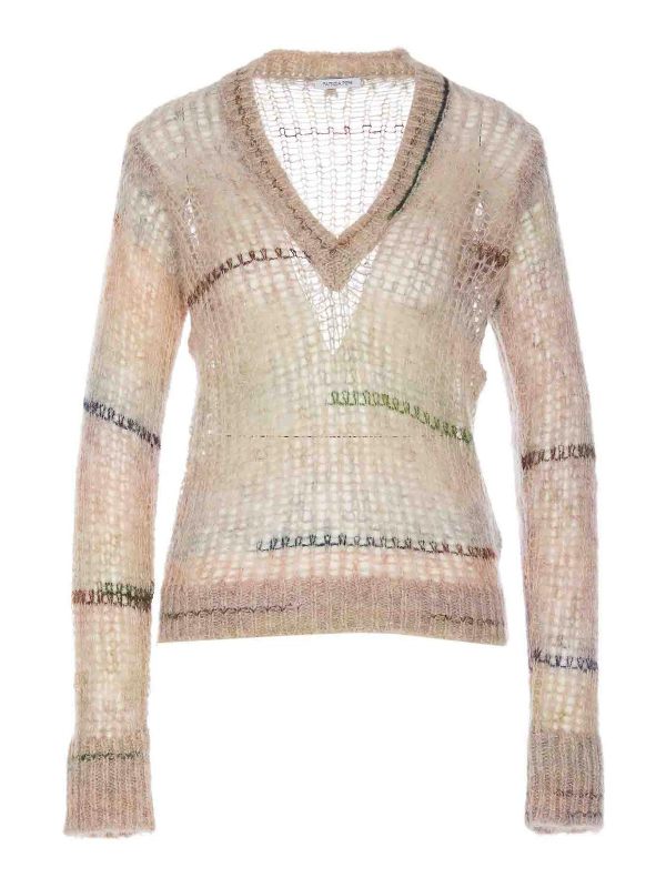Patrizia Pepe Pull Col Rond - Beige