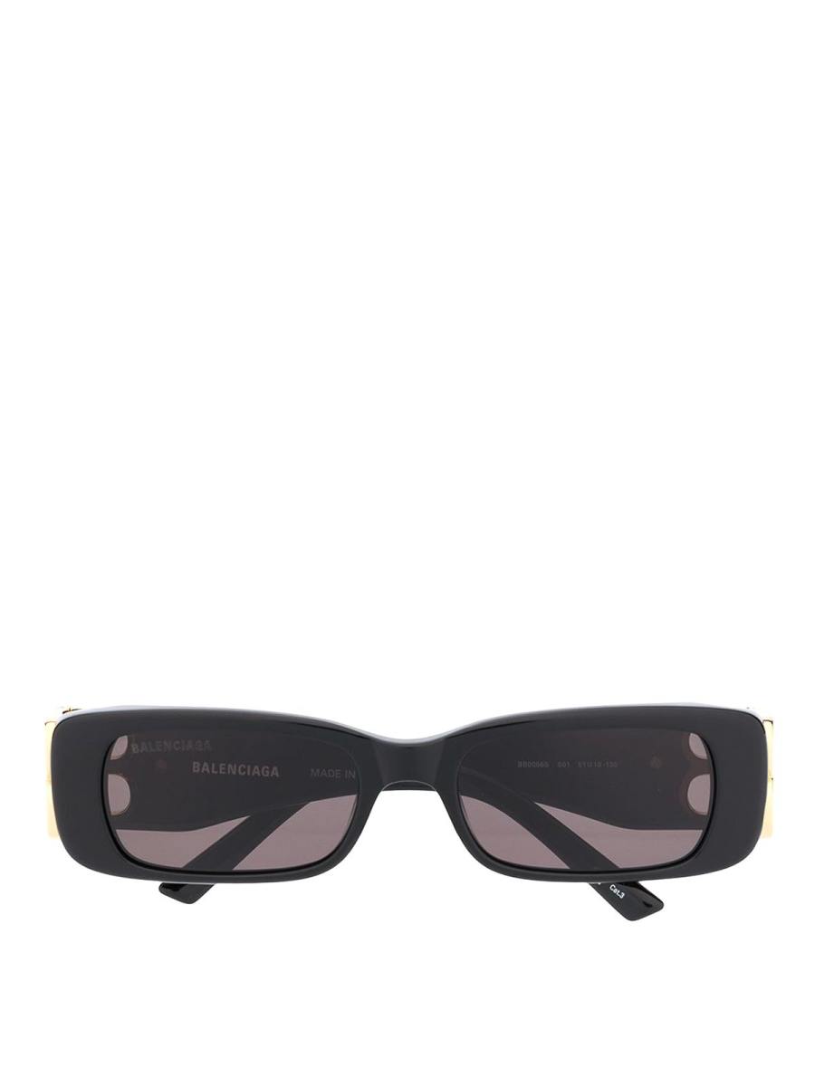 Balenciaga Lunettes De Soleil - Noir