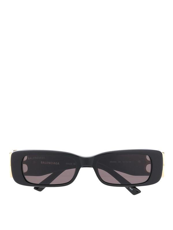 Balenciaga Lunettes De Soleil - Noir
