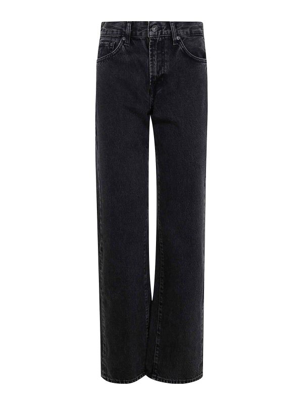 7 For All Mankind Jean Droit - Noir