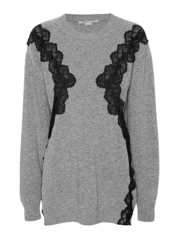 Stella Mccartney Pull Col Rond - Gris
