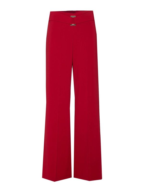 Patrizia Pepe Pantalons Décontractés - Rouge