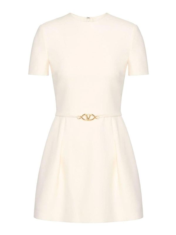 Valentino Robe Courte - Blanc