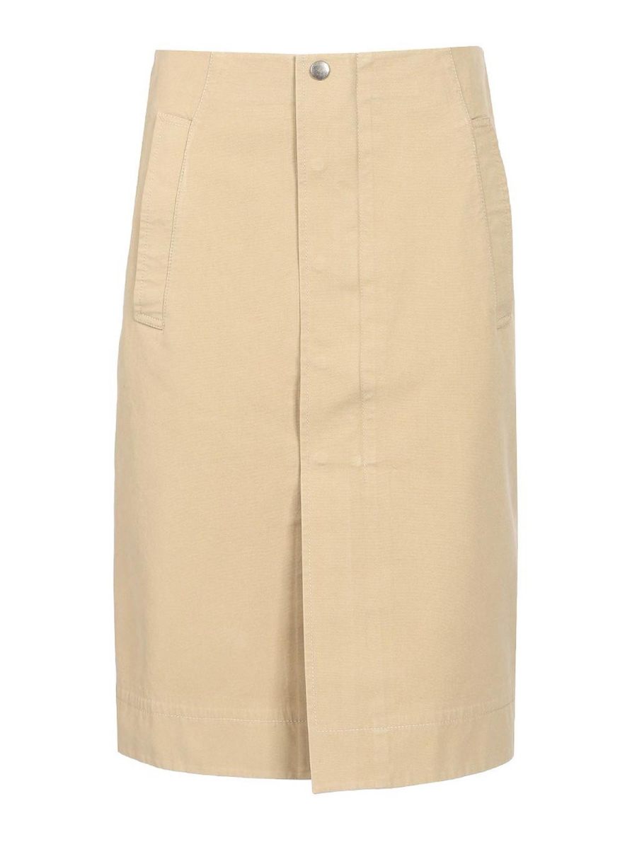 Burberry Jupe Midi - Beige