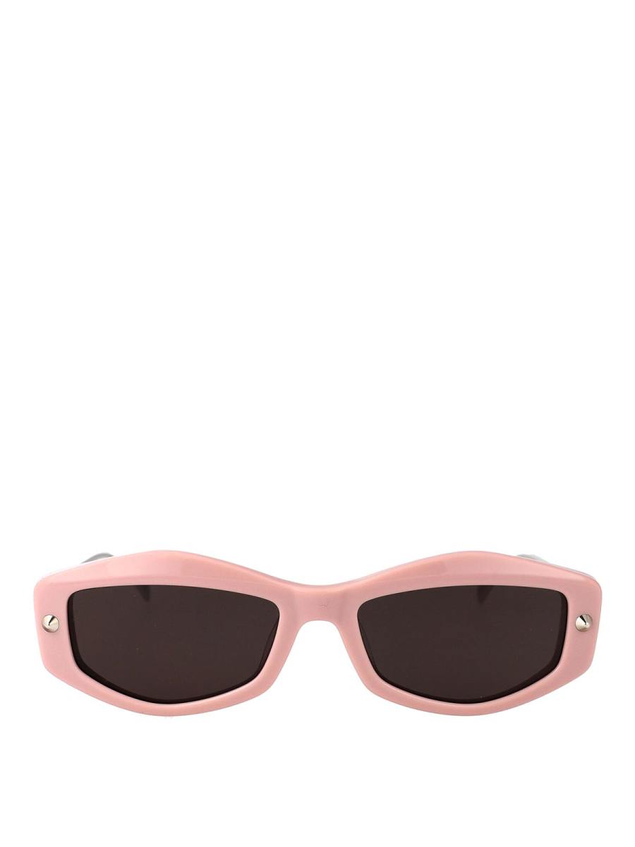 Alexander Mcqueen Lunettes De Soleil - Couleur Chair