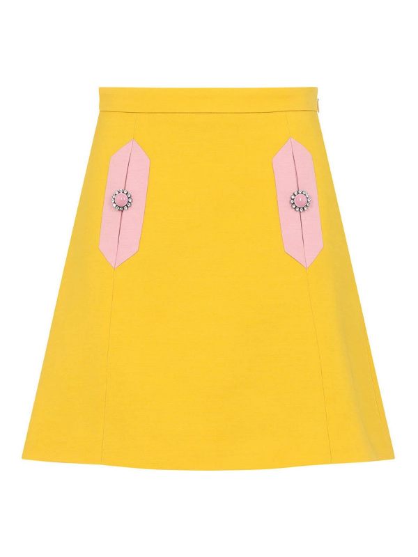 Valentino Jupe Midi - Rose