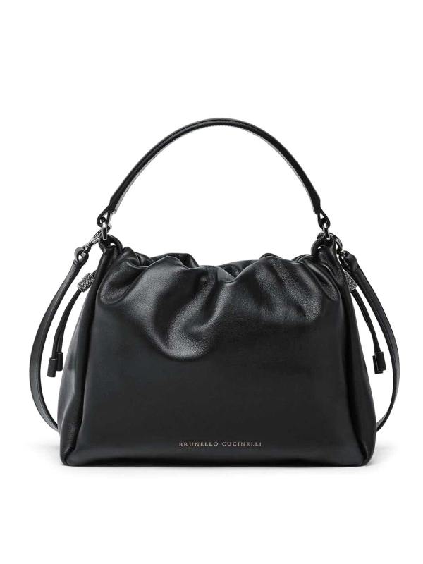 Brunello Cucinelli Sac Porté Épaule - Noir