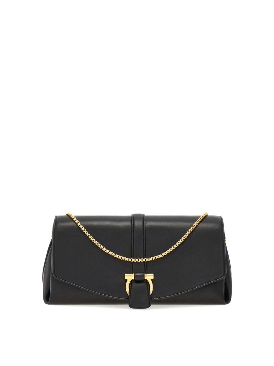 Salvatore Ferragamo Sac Porté Épaule - Noir