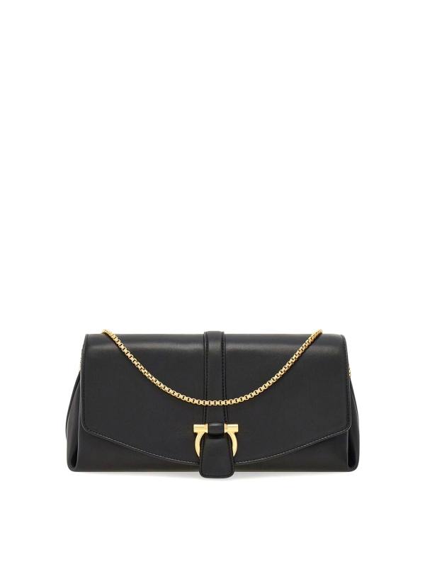Salvatore Ferragamo Sac Porté Épaule - Noir