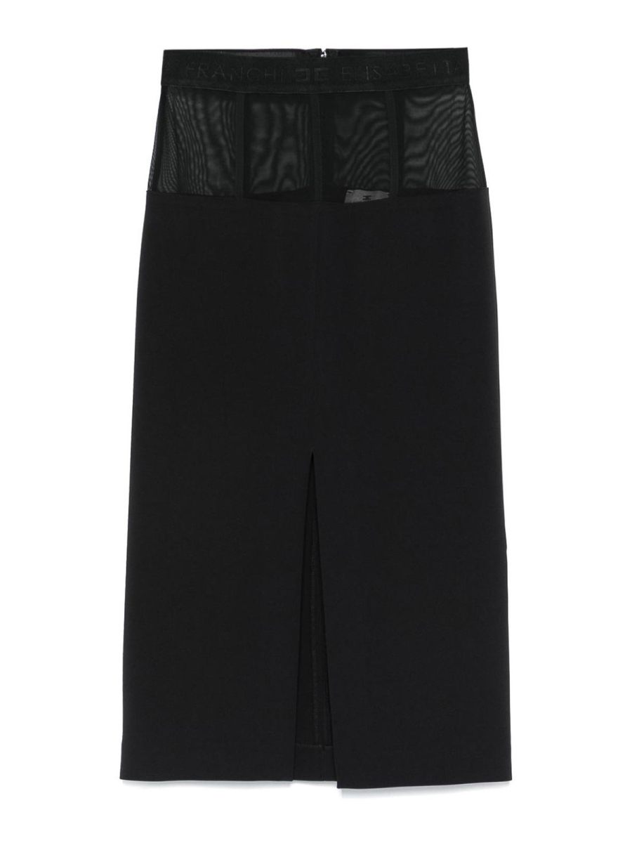 Elisabetta Franchi Jupe Midi - Noir