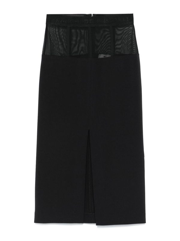 Elisabetta Franchi Jupe Midi - Noir