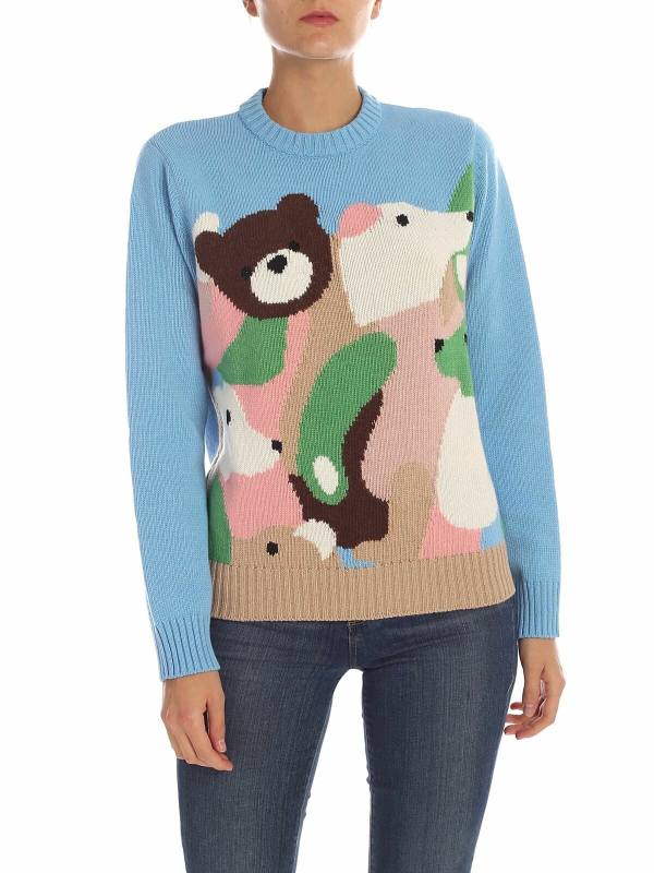 Vivetta Pull Col Rond - Bleu Clair
