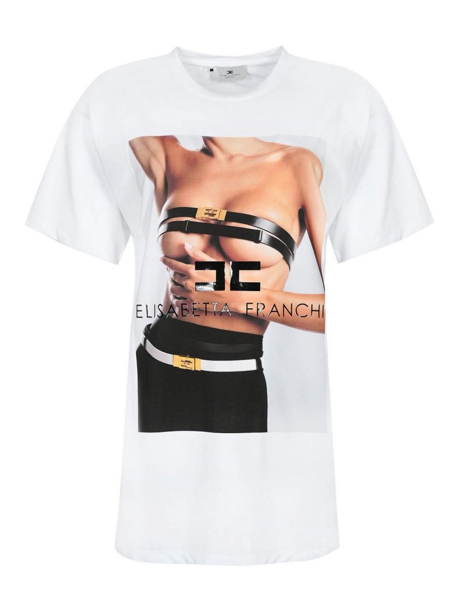 Elisabetta Franchi T-Shirt - Blanc