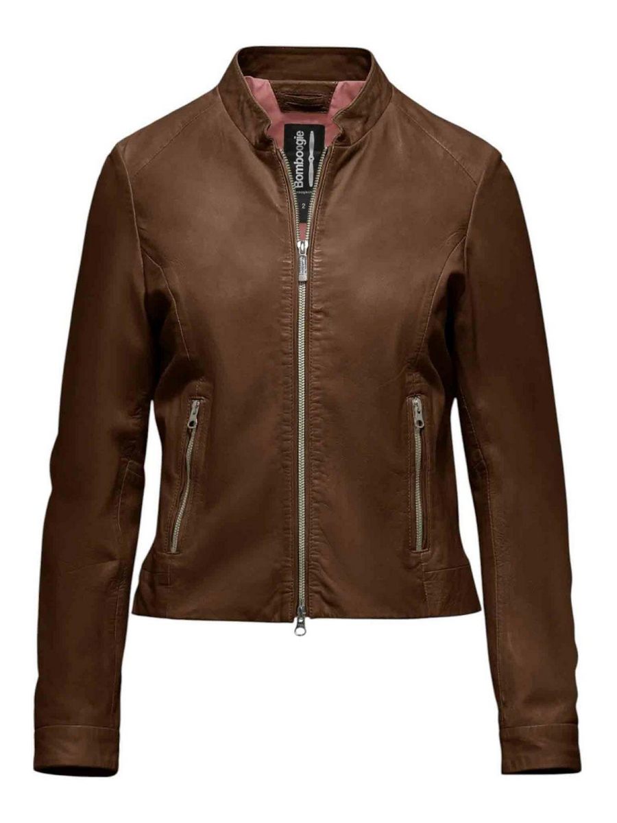 Bomboogie Manteau Au Genou - Marron