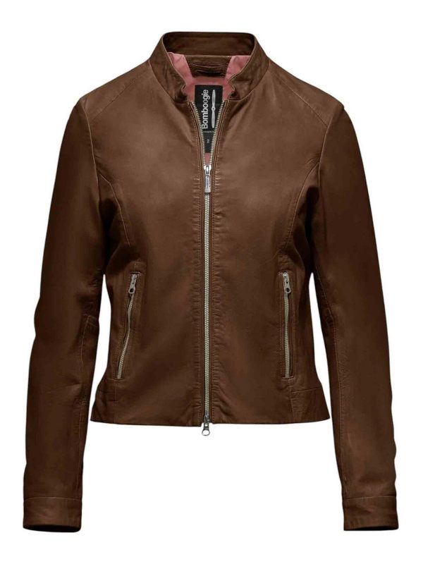 Bomboogie Manteau Au Genou - Marron