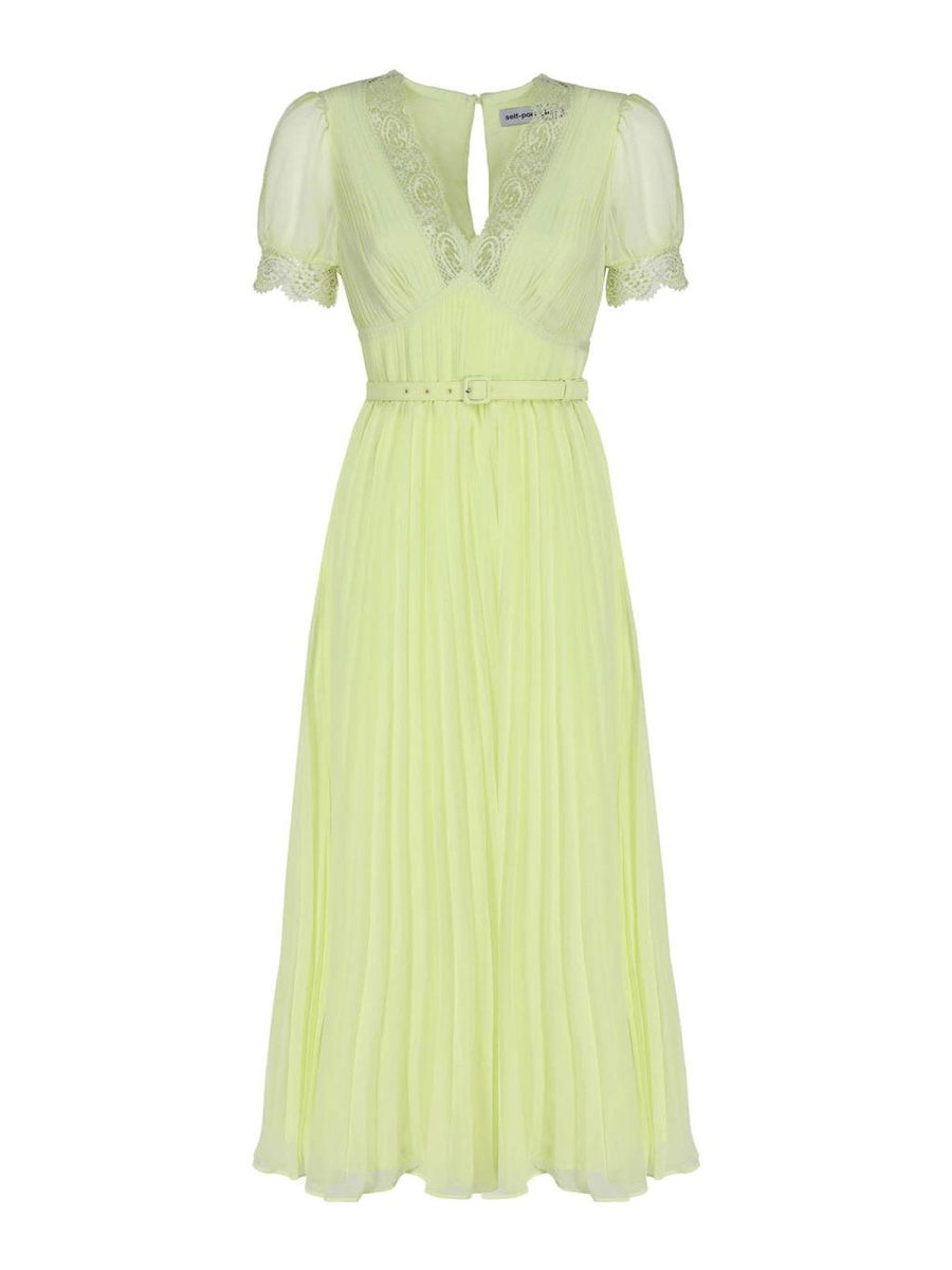 Self Portrait Maxi Robe - Vert