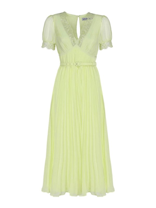 Self Portrait Maxi Robe - Vert