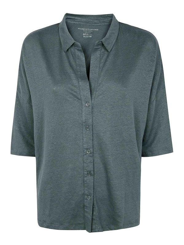 Majestic Filatures Chemise - Vert