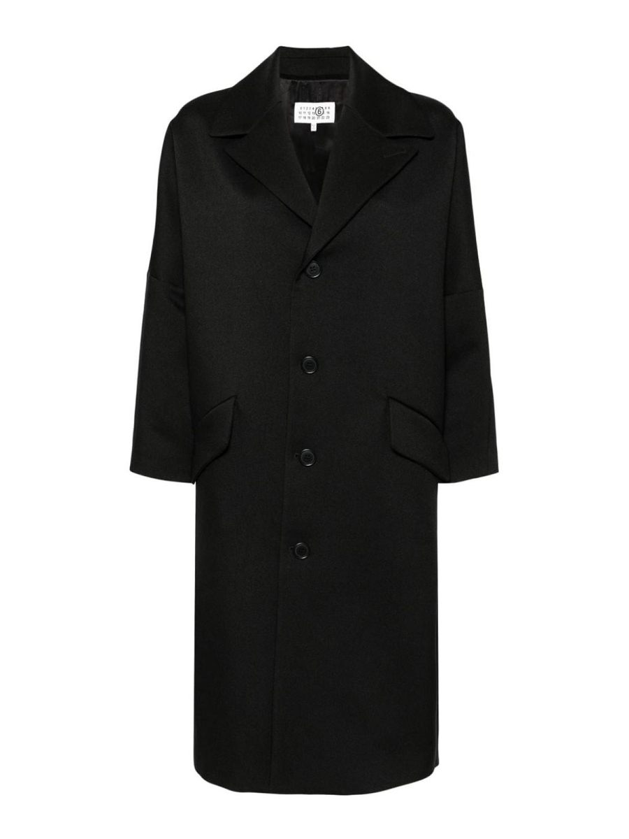 MM6 Maison Margiela Manteau Court - Noir