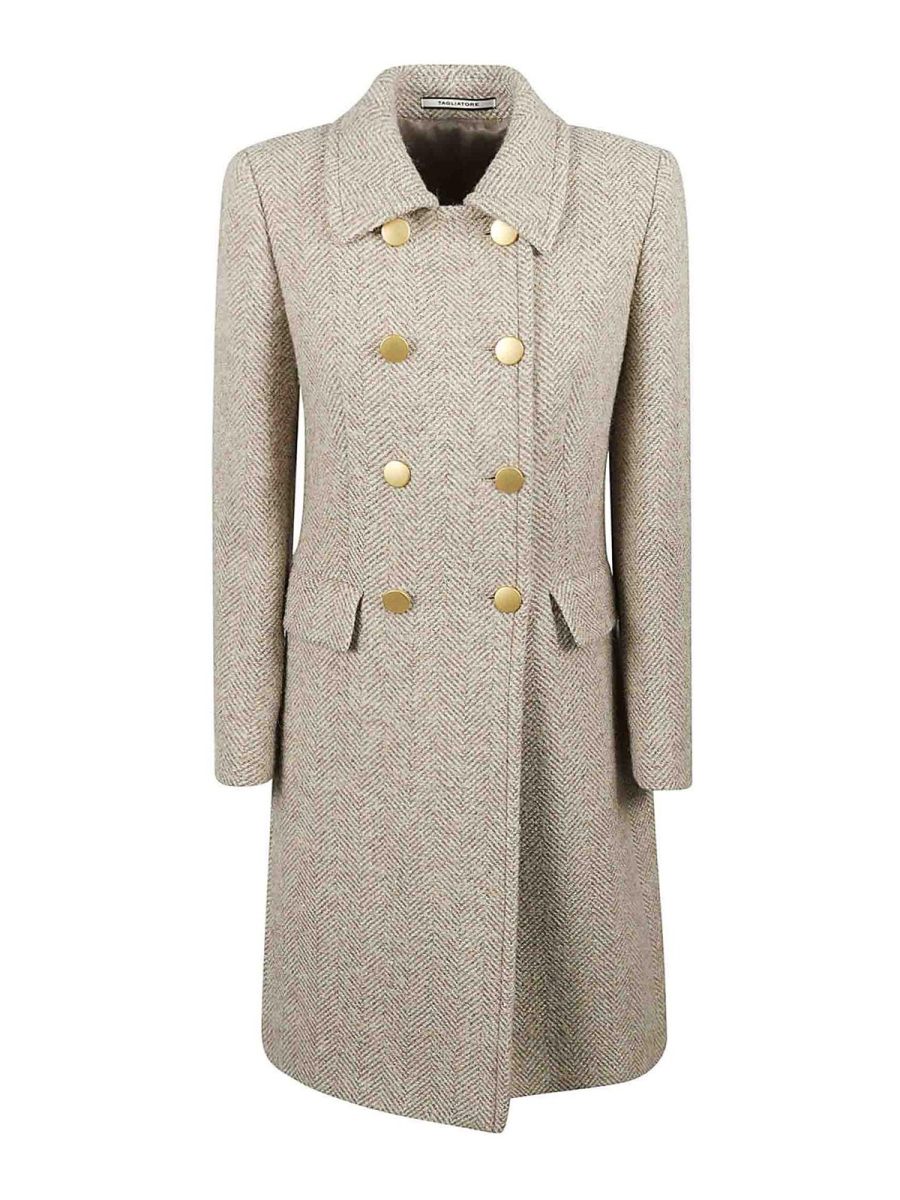 Tagliatore Manteau Au Genou - Beige