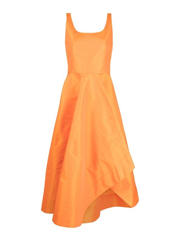 Alexander Mcqueen Maxi Robe - Orange