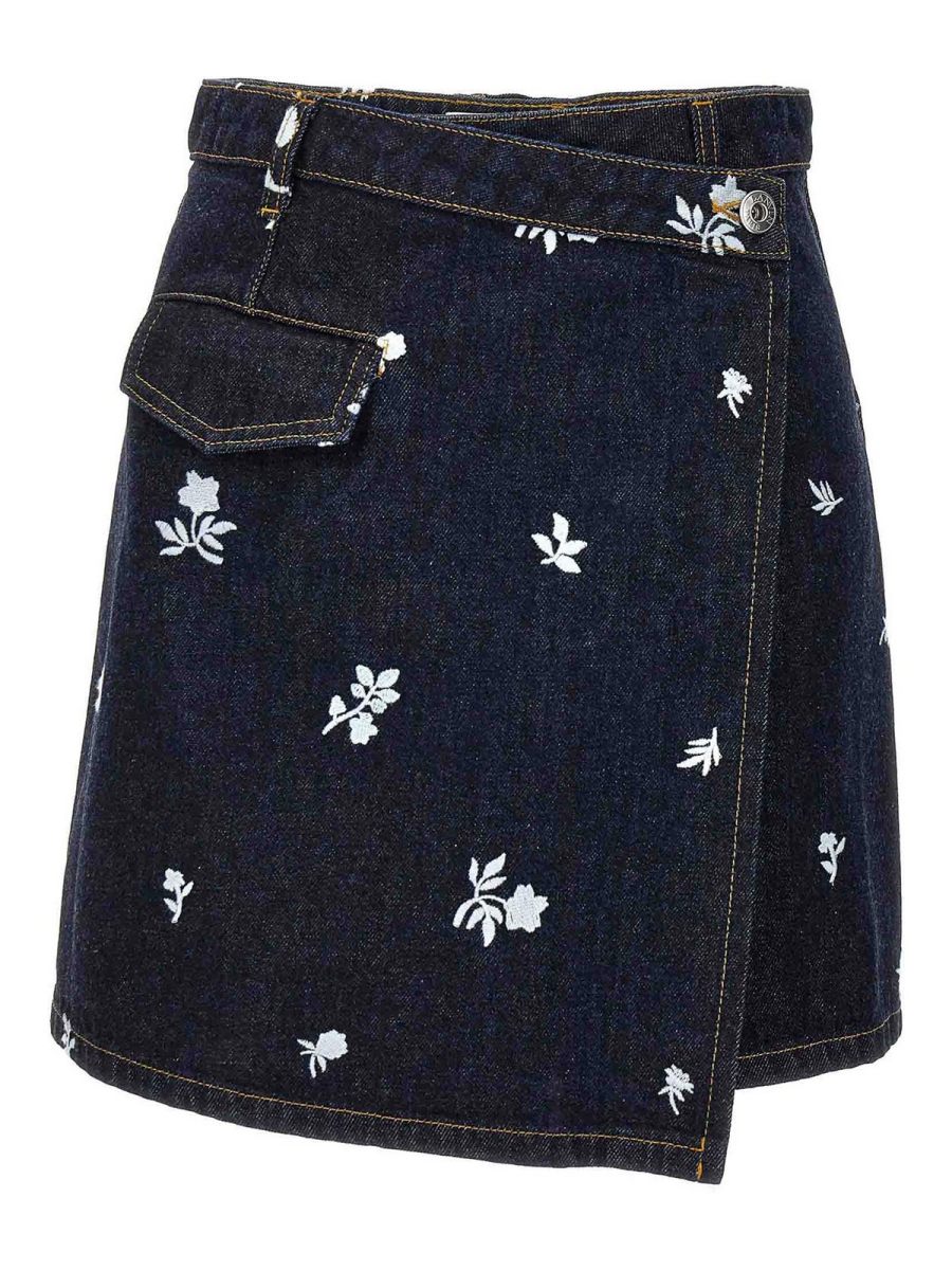 Lanvin Jupe Midi - Bleu