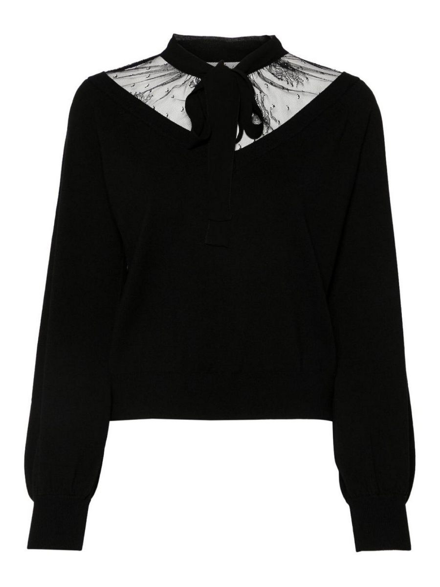 Twinset Pull Col Rond - Noir