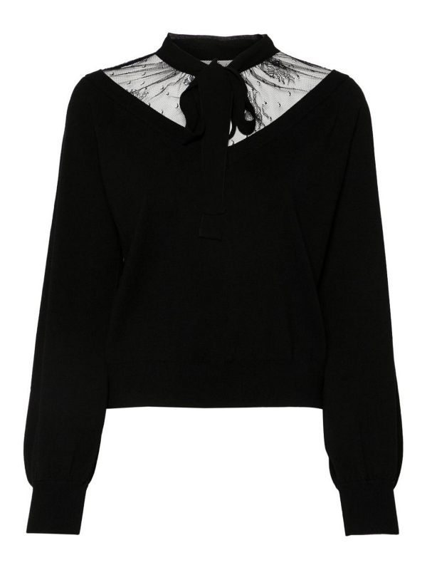 Twinset Pull Col Rond - Noir