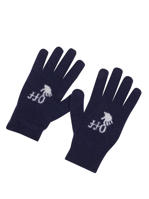 Off-White Gants - Bleu