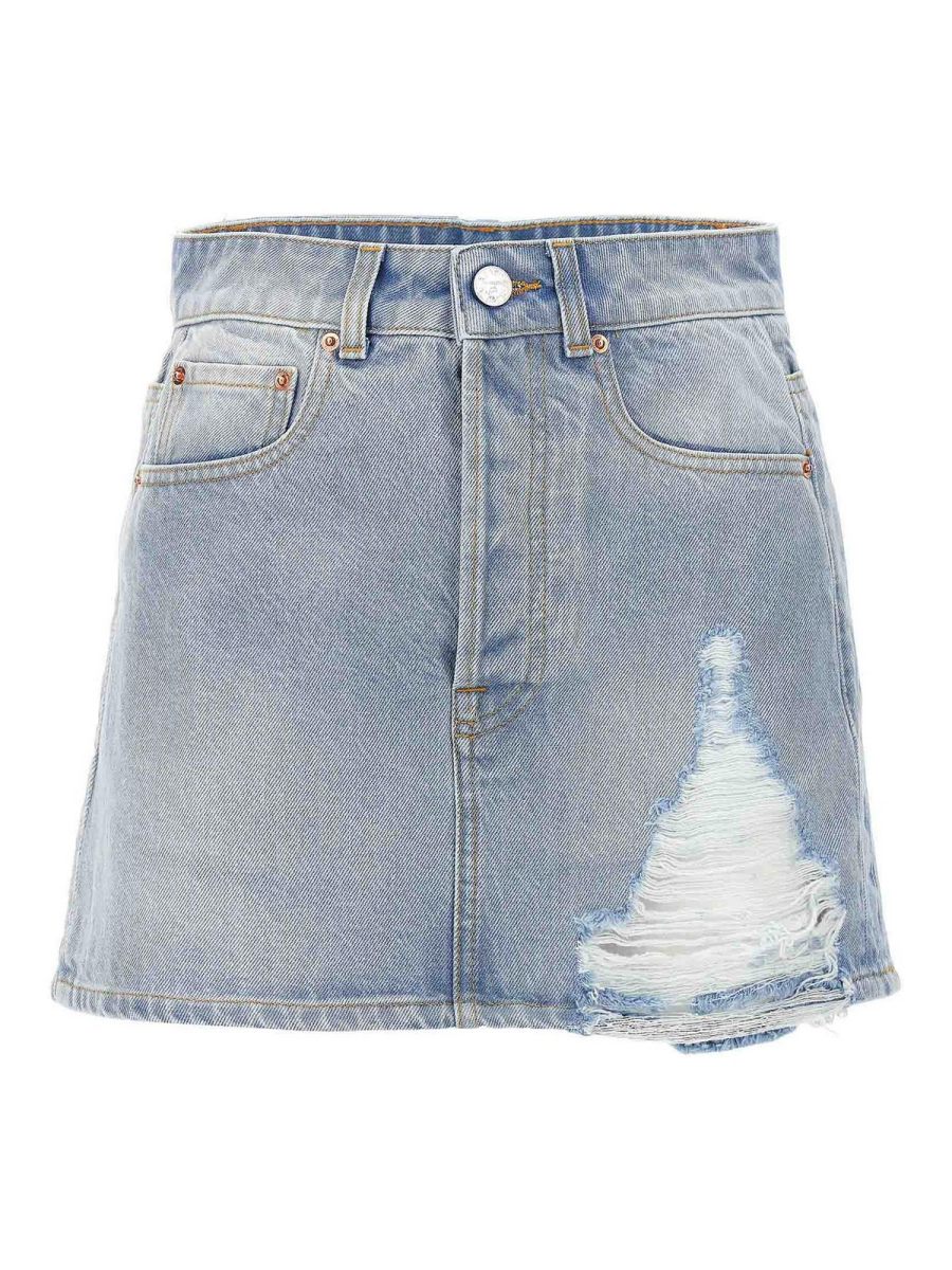 Vetements Jupe Midi - Bleu Clair