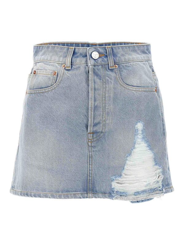 Vetements Jupe Midi - Bleu Clair