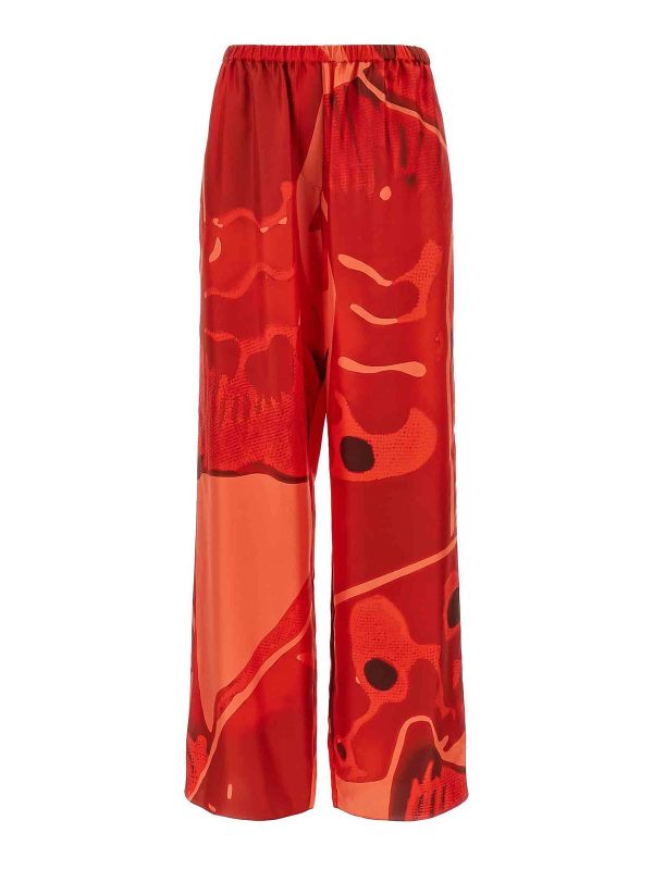 Ferragamo Pantalons Décontractés - Rouge
