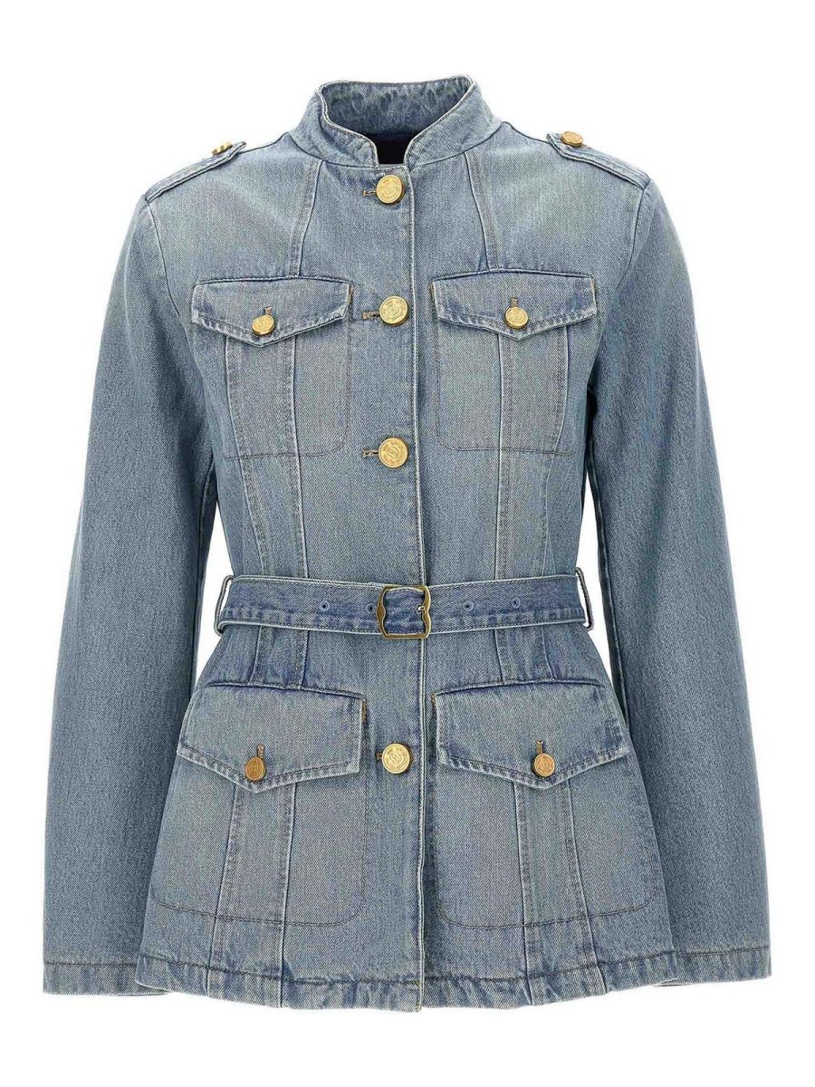 Bally Veste En Jean - Bleu Clair