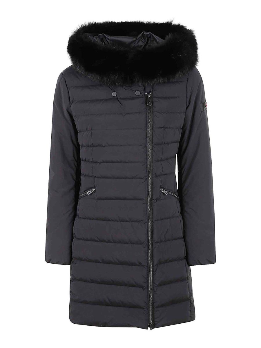 Peuterey Manteau Au Genou - Noir