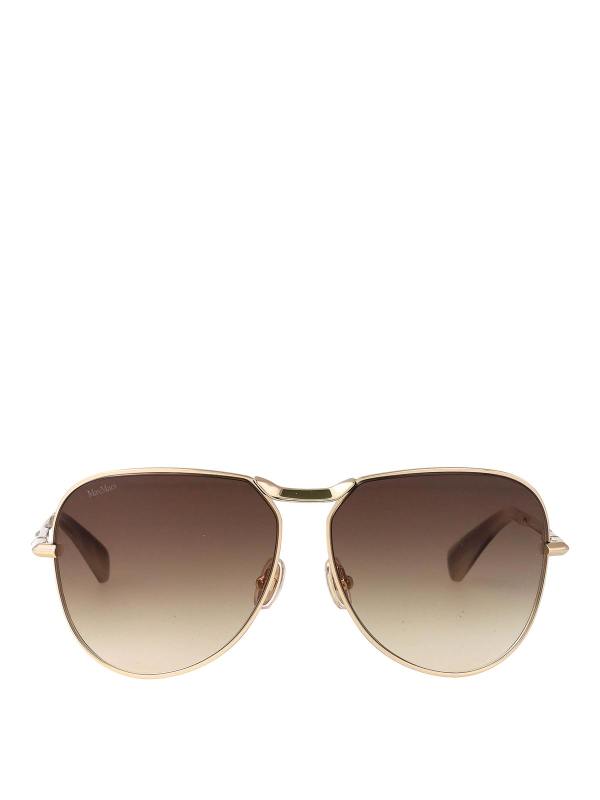 Max Mara Lunettes De Soleil - Or